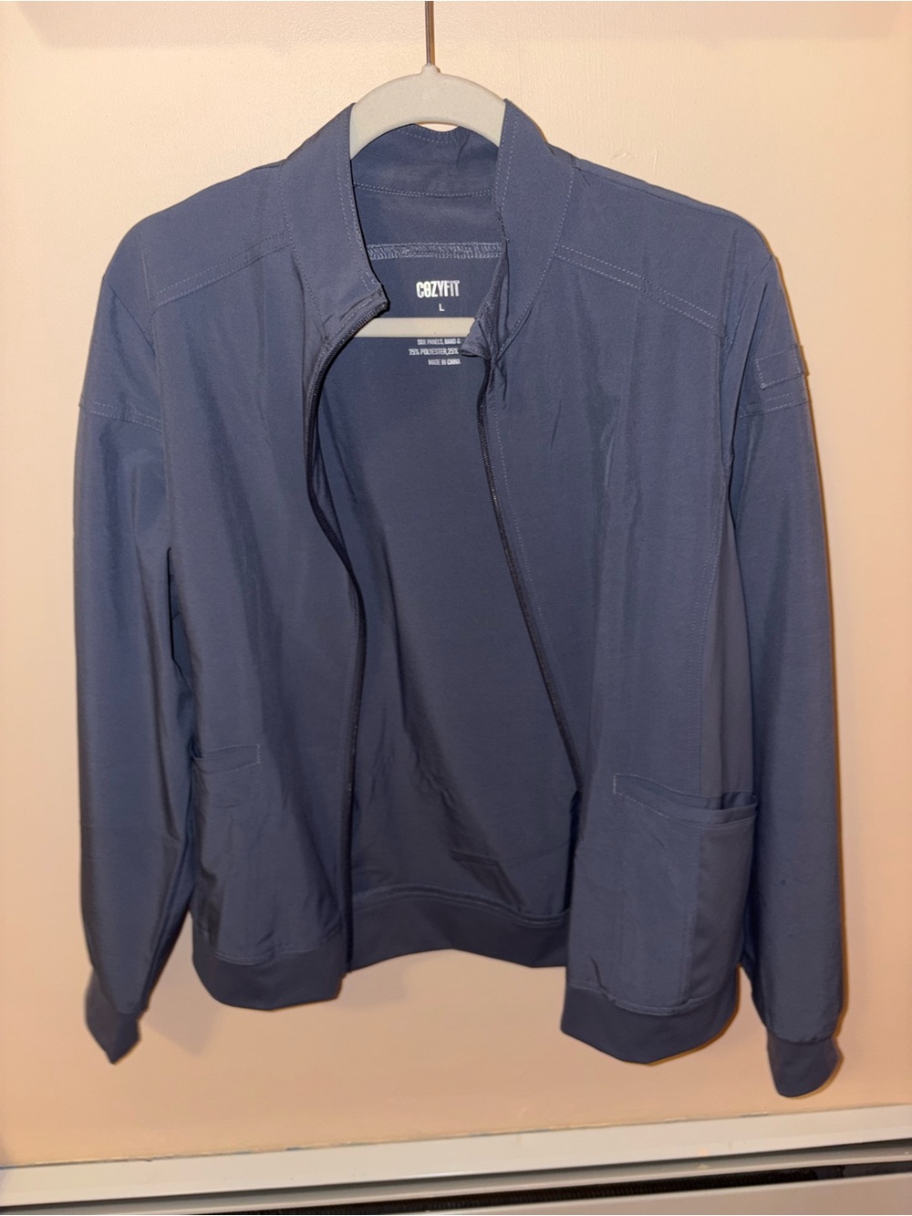 CRZ YOGA Navy Utility Jacket for Women